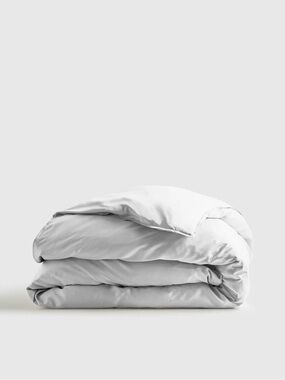 NWT QUINCE Bamboo Duvet Cover King/Cal King Light Grey 0604